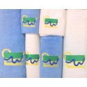Komplet ręczników Harmony 6 szt. Ananas krem niebieski Zwoltex