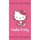 Ręcznik Hello Kitty 50x90 Kwiatki Ciemny Różowy 0798