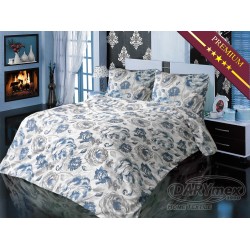 Pościel satynowa 160x200 Rossy Blue Luxury Premium Darymex