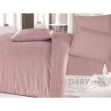 Pościel satynowa 160x200 Cizgili Pink Luxury Darymex