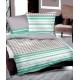 Pościel satynowa 160x200 Milano Miętowa Gold Line Greno
