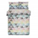 Pościel satynowa 200x220 Vince Soft line geometria pastelowa Eurofirany