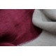 Koc bawełniany Biederlack Duo Cotton Melange Burgund Grau 150x200