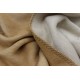 Koc bawełniany Biederlack Duo Cotton Melange Creme Natur 150x200