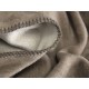 Koc bawełniany Biederlack Duo Cotton Melange Sand Natur 150x200
