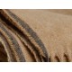 Pled bawełniany Biederlack Fransenplaid Camel 130x170