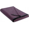 Pled wełniany Biederlack Wollplaid mit Seide Purple 130x170