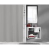 Zasłona prysznicowa Kito Grey 180x200 Kleine Wolke