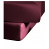 Prześcieradło Fleuresse Colours z gumką Plum