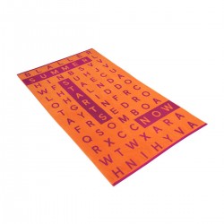 Ręcznik plażowy Vossen Crossword Orange